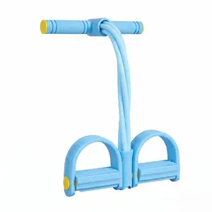 Multi-functional Pedal Resistance Band Trainer – Portable Foot Pedal Fitness Equipment Home Gym Full Body Workout Machine, Exercise Sit-ups, Yoga, Abdominal Training