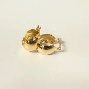 18k Gold Plated Small Hoop Earrings - Elegant and Durable Design for Everyday Wear