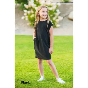Brigitte Brianna Kids Pocket Tee Dress