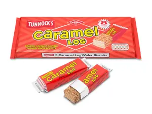 Tunnock's Caramel Log 32g X 8 ( ON SALE FOR LIMITED TIME ONLY ) Sweet Treats Snack Packs