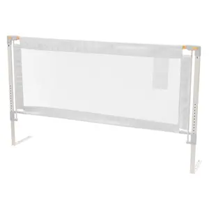 VEVOR Toddler Bed Rail, Kids Beds Guard Rail with Reinforced Iron Pipe and Oxford Cloth, Adjustable Height Bed Side Railing, Portable Guard Bumper Barrier for Crib, Bunk, 59.06 x 35.04 in, 1 Piece