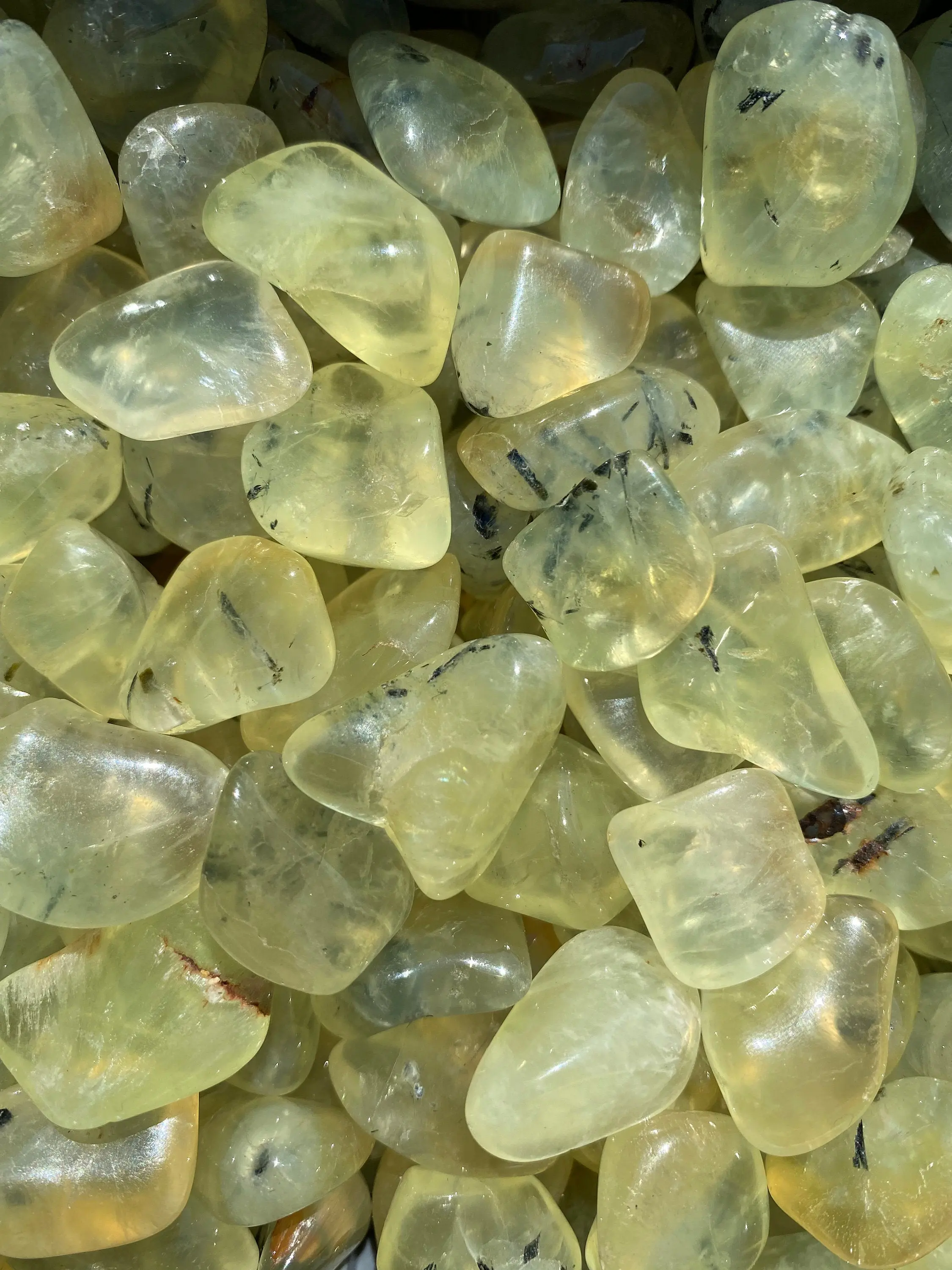 Prehnite Tumbled Stone (Grade C) - Polished Prehnite Crystal
