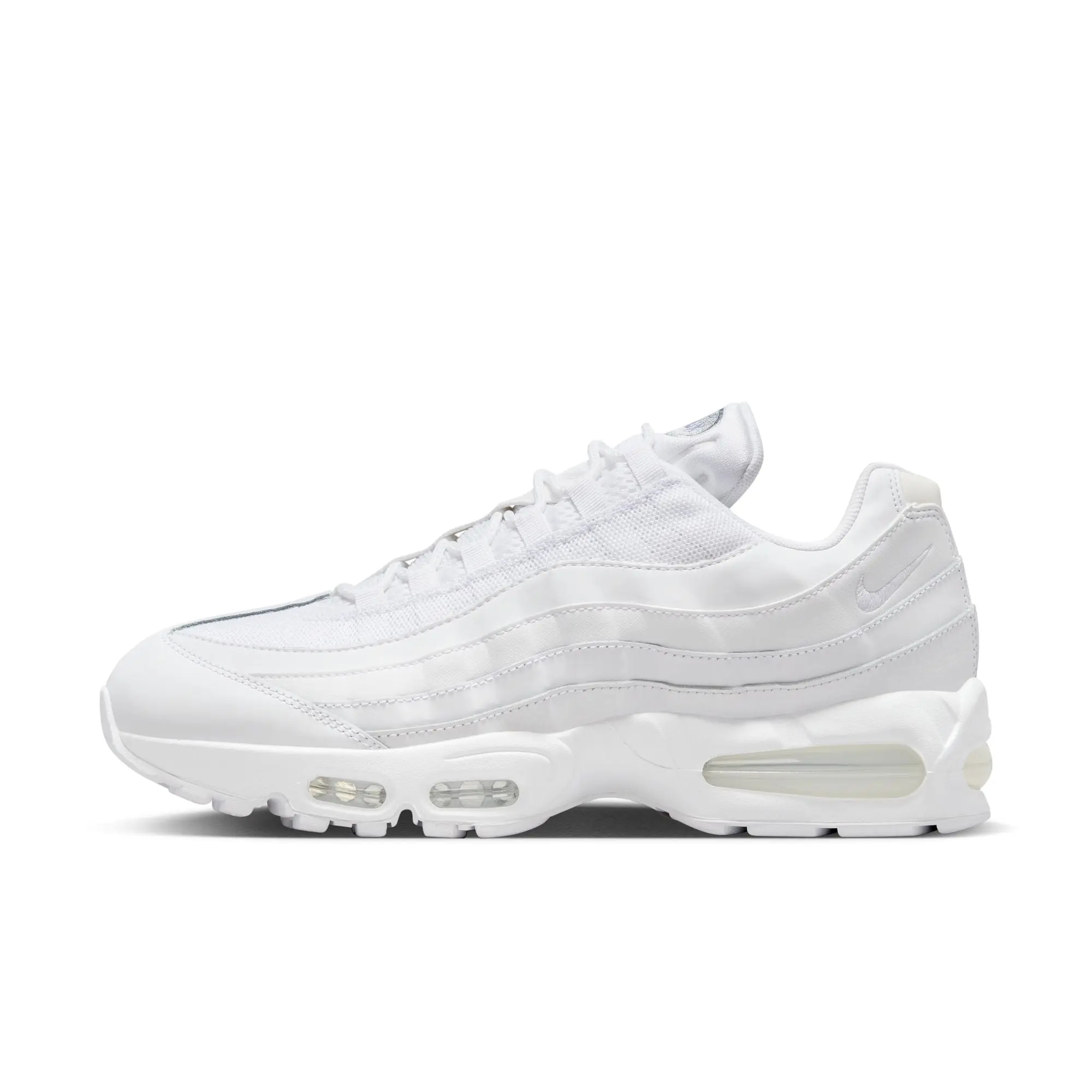 NIKE Air Max 95 OG "Big Bubble" Men's Leather & Textile Athletic Sneaker - Wavy Panels, Visible Max Air Cushioning, Sporty Chic Track Wear Shoe, Footwear, Leather Mix