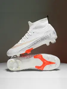 Youth Football Cleats for Boys and Girls, Professional Non-Slip Design, Durable PU Leather, Available in 4 Colors and Sizes 35-45