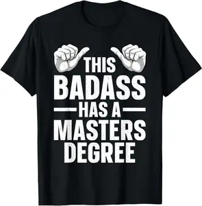 Funny Masters Degree Art For Men Women Mba Master Graduation T-Shirt