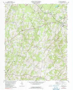 Richfield North Carolina USGS Topographic Quadrangle Map, 1981, 1:24000