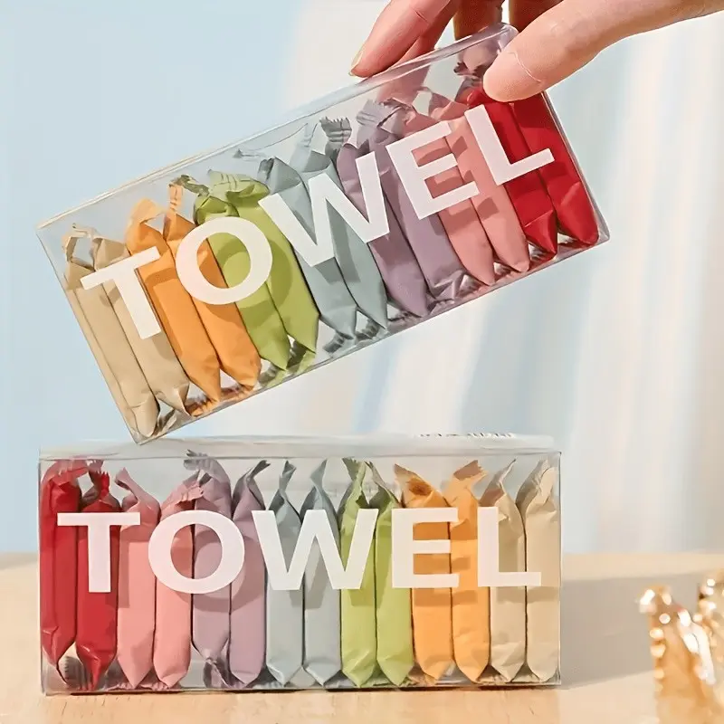 High-Quality Compressed Towel, Biodegradable, Lightweight, Wet Dry Use Facial Wipes, Suitable for Travel, Makeup Removal and Facial Cleansing, Facial Cleansing Towels