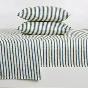 Striped Microfiber Sheet Set - Evette Collection