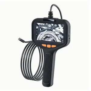 4.3 Inch HD Pipeline Inspection Camera, Handheld Endoscope, 8mm Lens with LED Light, 16.5ft Cable, Ip67 Waterproof Design, Diagnostic Tool