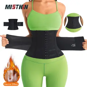 Waist Trainer Corset for Women,Belly Girdle Shaping Waist,Cincher Wrap Belt,Tummy Control Sport Workout,Body Shaper Black,Back Brace,Shapewear
