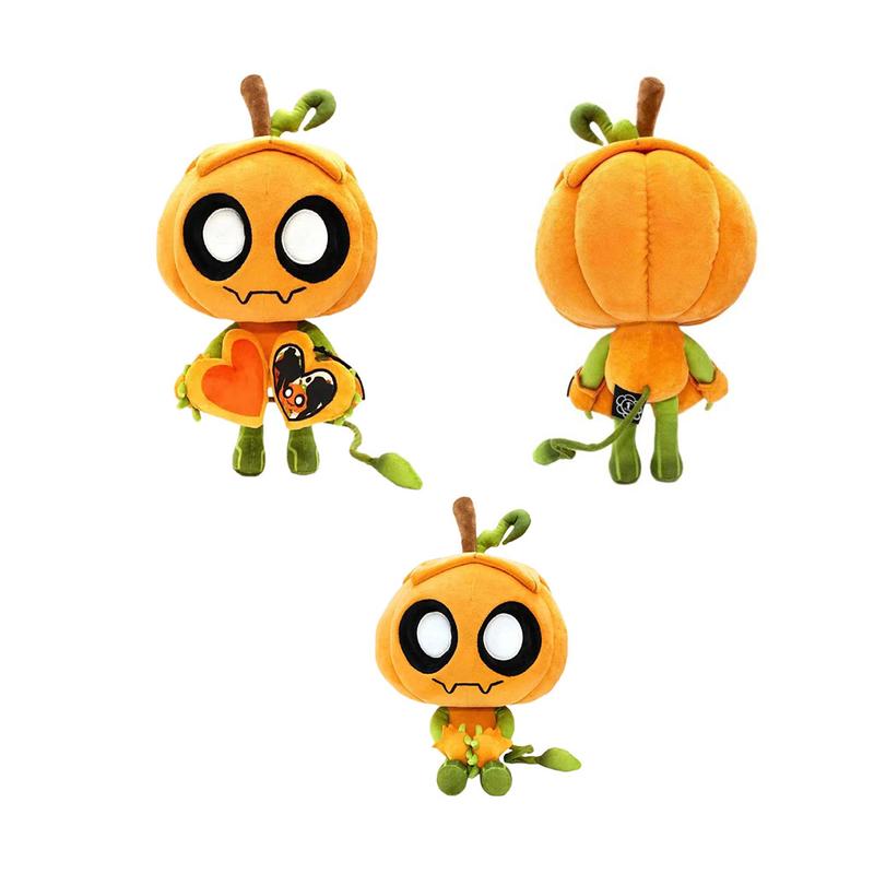 Cute Dandy’s World Gourdy Plush Toys XMAS Game Pumpkin Stuffed Doll Birthday Holiday Gifts Toys for Room Decoration