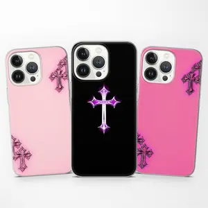 Chrome Hearts Gothic Y2K Cross iPhone Case, MagSafe Phone Case For iPhone 15 14 13 12 11 Free Shipping
