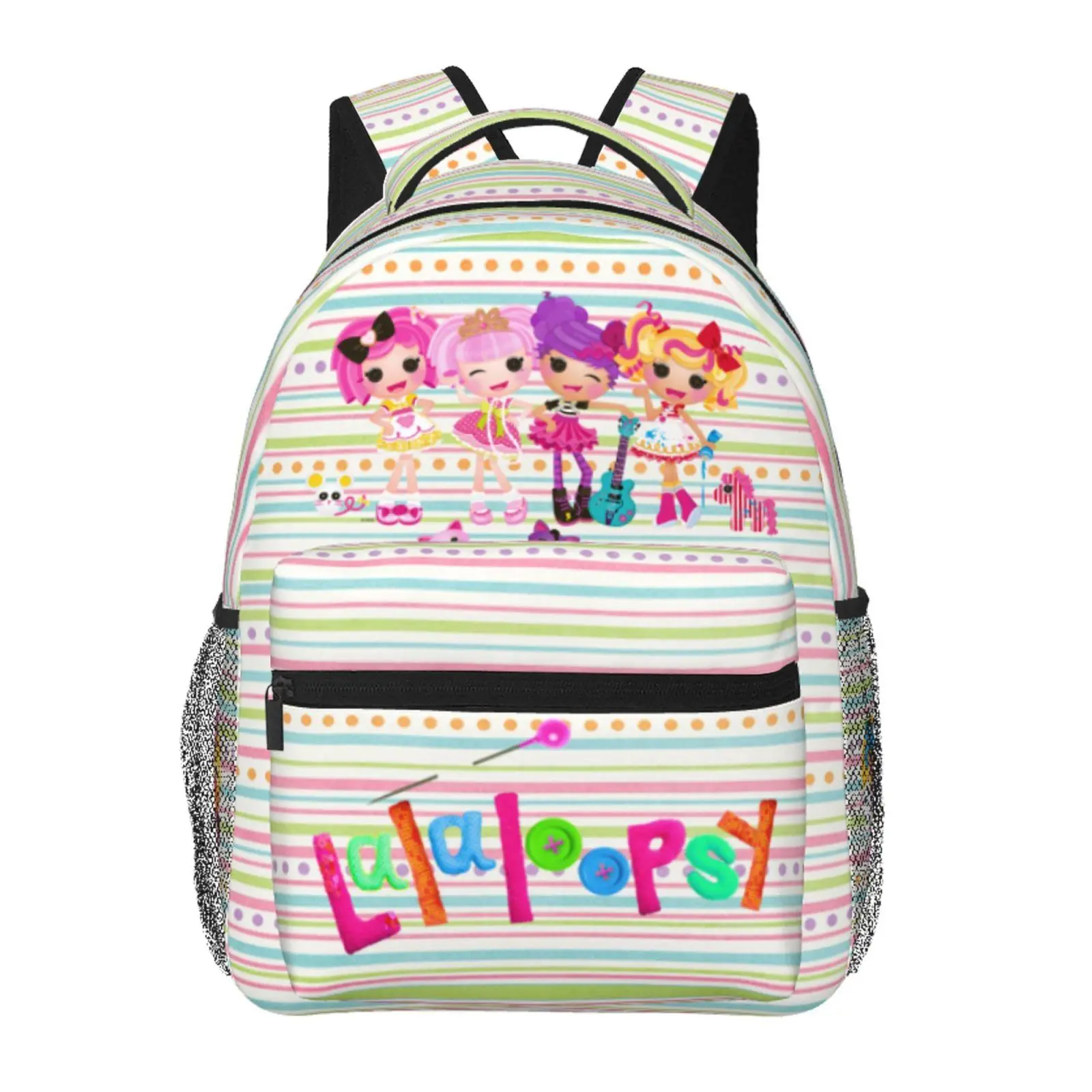 Lalaloopsy School Backpack for Kids We're Lalaloopsy Netflix Backpack with Adjustable Straps Cartoon MGA Lalaloopsy lightweight fashion backpack for back to school gifts