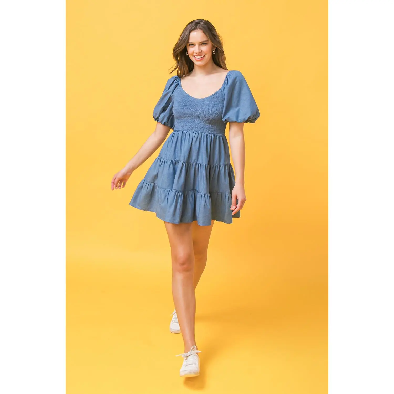 Chambray Mini Dress