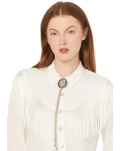 Shyanne Women's Khloe Rhinestone Bolo Tie - Sasu25n22-Slvr