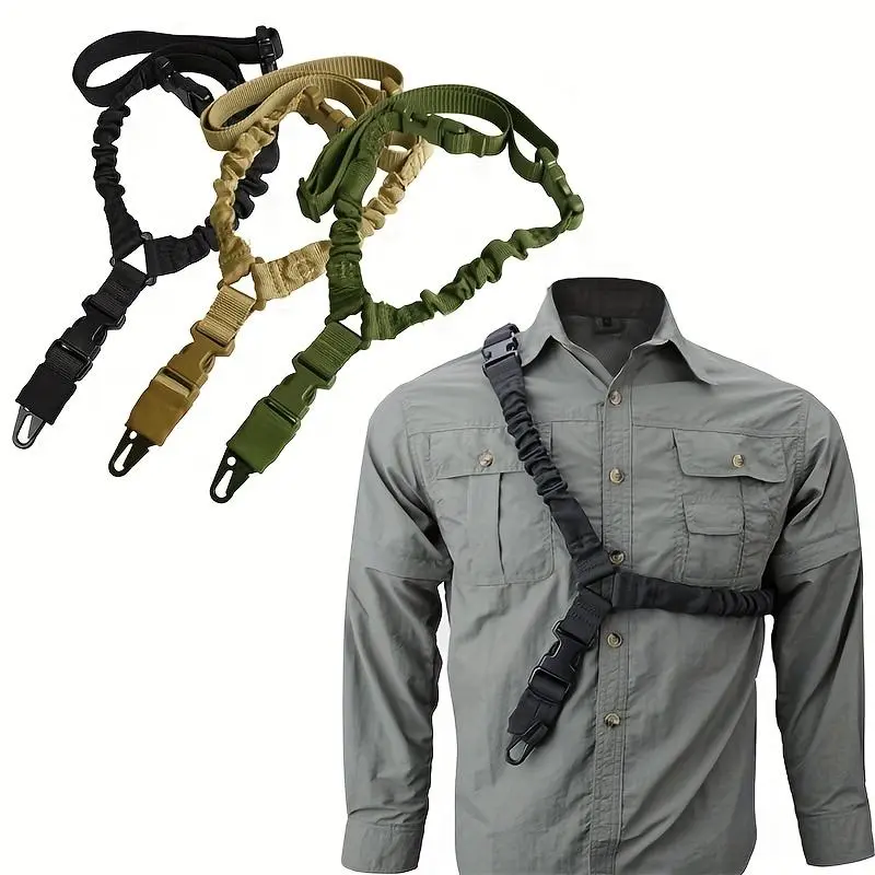 Outdoor Gear Single Point Tactical Belt, 1 Count Multifunctional Tactical Gun Sling, Outdoor Utility Cord for Climbing, Hiking, Camping, Fishing, Hunting, Climbing Rope
