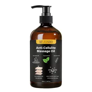 Cellulite Massage Oil - Smooth the Appearance of Cellulite - Body Care & Skin Care Massage Oil - Topical Collagen and Plant Stem Cell Body Oil to Restore Texture and Elasticity - Soothing Body Oil