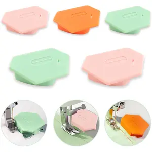 5 Pack  Seam Guide for Sewing Machine,  Seam Guide, Upgraded Polygonal Multifunctional Hemmer Gauge with  Seam Guide with Scale, Sewing Supplies