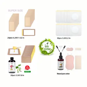 Great Value Castor Oil Pack Wrap kit, 5.5X7.8 In,6.3X11 In ,3.2X3.2 In Castor Oil pack wrap, 8Fl Oz+4Fl Oz - 100% Pure and Natural - Premium Grade Oil,Organic Cotton, Organic Castor Oil Pack Self-Adhesive, Anti Leakage, No Wash for women and men