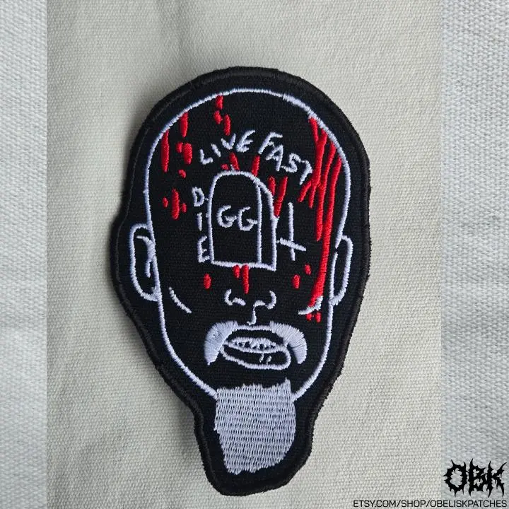 GG Allin Patch  Embroidered Canvas Patch - Multiple Sizes, Iron On, Velcro for bags, clothing