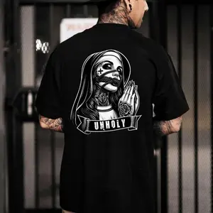 Dark Nun Gothic Horrorr Shirt, Alternative Fashion, Tattoo Shirt, Trending Shirt For Men- Menswear, StreetStyle