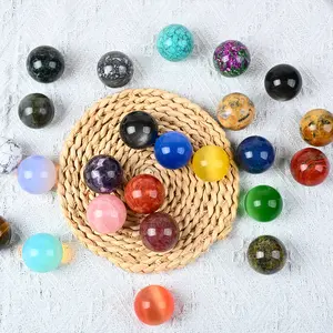 Natural Crystal, 4cm Crystal Ball, Raw Stone Polished, Ornament, Decoration, Seven-Star Array, Feng Shui Ball, Ornament Craft