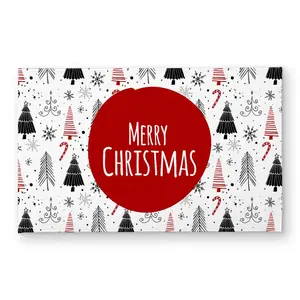212 MAIN Polyester Loop Christmas Door Mat, 21x34 in. Standard Size, Indoor-Outdoor Entryway Use, Motivational Pattern Quotes Decor Mat