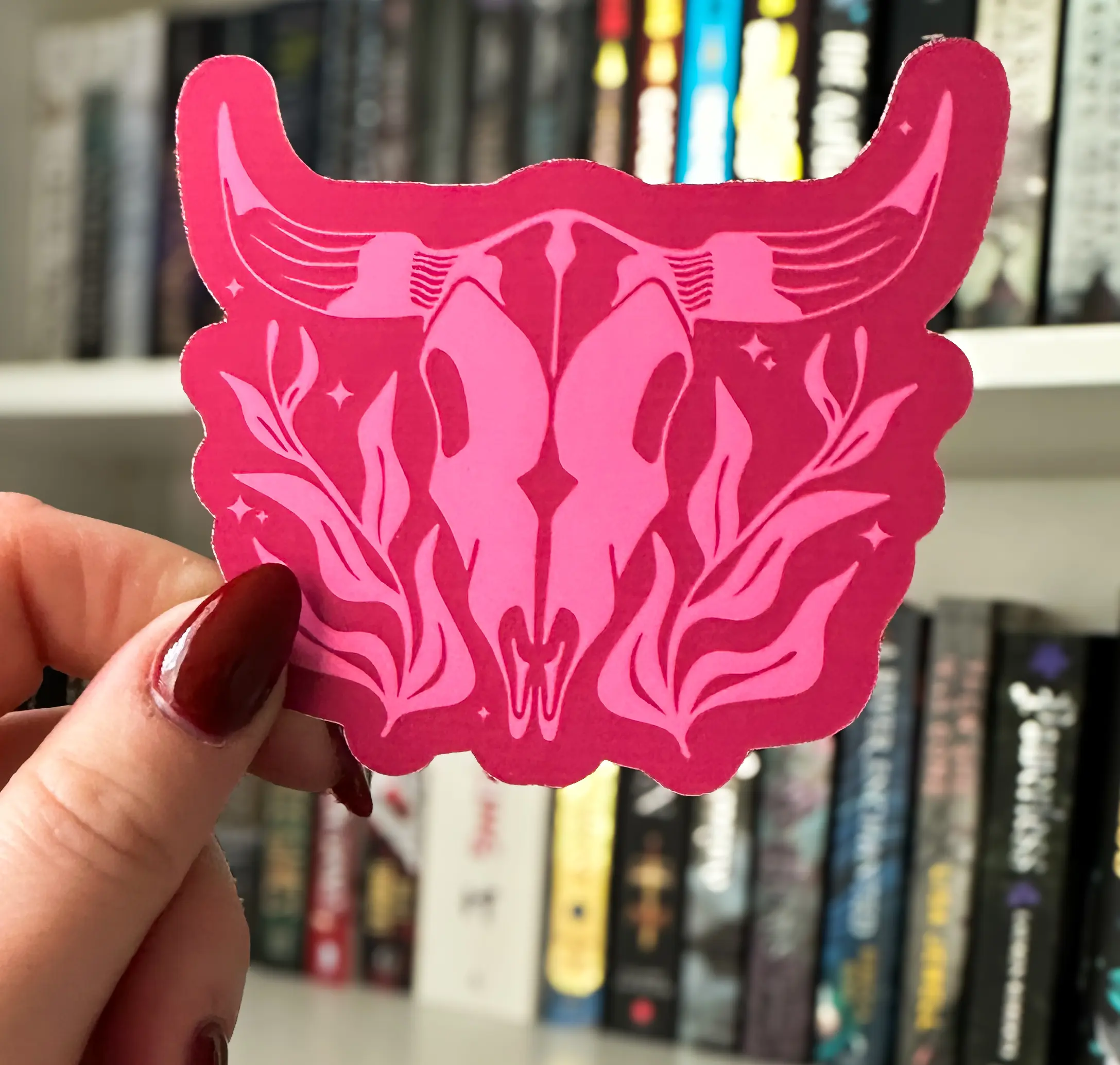 Western Sticker| Cow Skull Sticker| Whimsical Sticker| Kindle Sticker| Laptop Sticker| Aesthetic Sticker| Vinyl Sticker| Kindle Accessories
