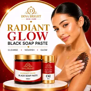 RADIANT GLOW BLACK SOAP PASTE & GLOW OIL DUO.