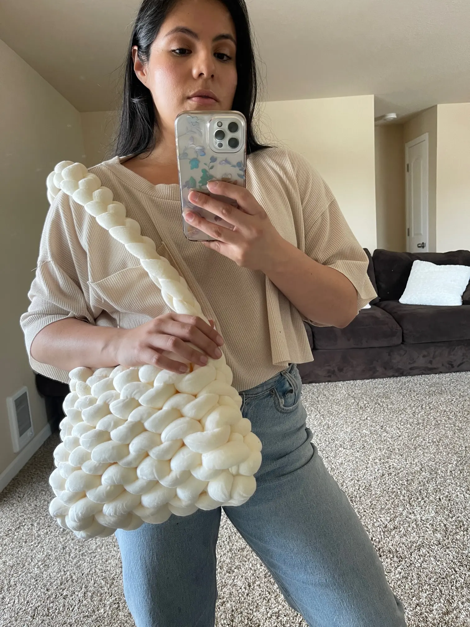 Hand Knitted Bag