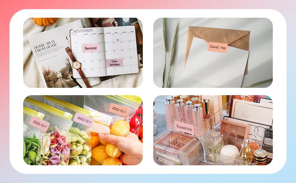 Marklife P15 Label Stickers Thermal Label Tape Paper For Mini Thermal Printer Self-adhesive Paper Roll For D30 P12 Q30 Printer