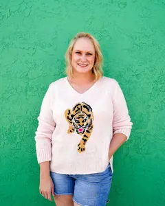 Tigress Sweater in Pink