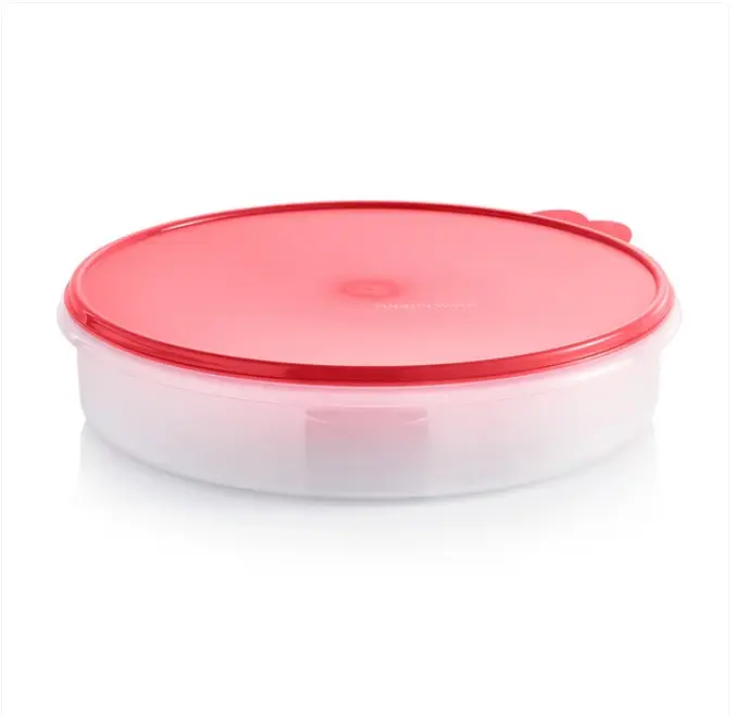 Tupperware 12" Round Pie Keeper, Kitchen Plastic Food Storage Container with Lid, Leakproof Airtight Food Prep Container, Freezer-Safe Leak Proof Canister