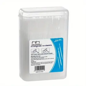 100pcs Toothpick Double-ended Interdental Brushes, Deep Cleaning Interdental Brush For Proper Oral Care, Portable Disposable Hygienic Interdental Brush For Travel Daily Life