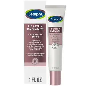 Cetaphil Face Serum, Healthy Radiance Antioxidant-C Serum, Visibly Reduces Look of Dark Spots and Hyperpigmentation, Designed for Sensitive Skin, Hypoallergenic, Fragrance Free, 1 oz