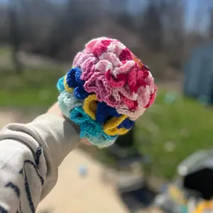 Colored hair ties, crochet hair ties, hair accessories