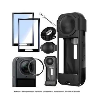 Protective Glass Lens Cover Compatible with Insta360 X5 Camera, Durable Scratch-Resistant Design, Essential Accessory for Enhanced Protection