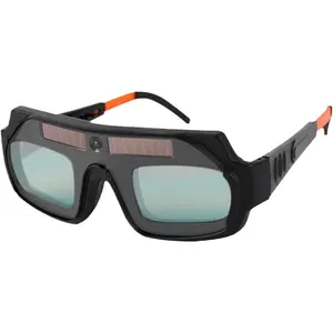Auto Darkening Welding Goggles – True Color Solar Powered Safety Glasses with Storage Case, Protective Eyewear for Welding & Grinding