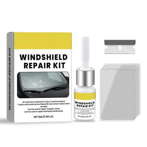 Vehicle Windshield Care Set - Windshield Crack Repair, Cleaning and Restoration Kit maintenance crack car  detailing  kit valeting  kit