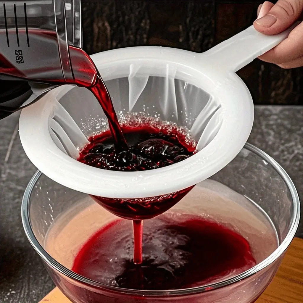 500-Count Ultra Fine Mesh Filter |  Hanging Sieve for Home Brewing, Kitchen, Juice And Flour Straining, Easy-To-Clean Multi-Functional Food Strainer, Constructed from Plastic