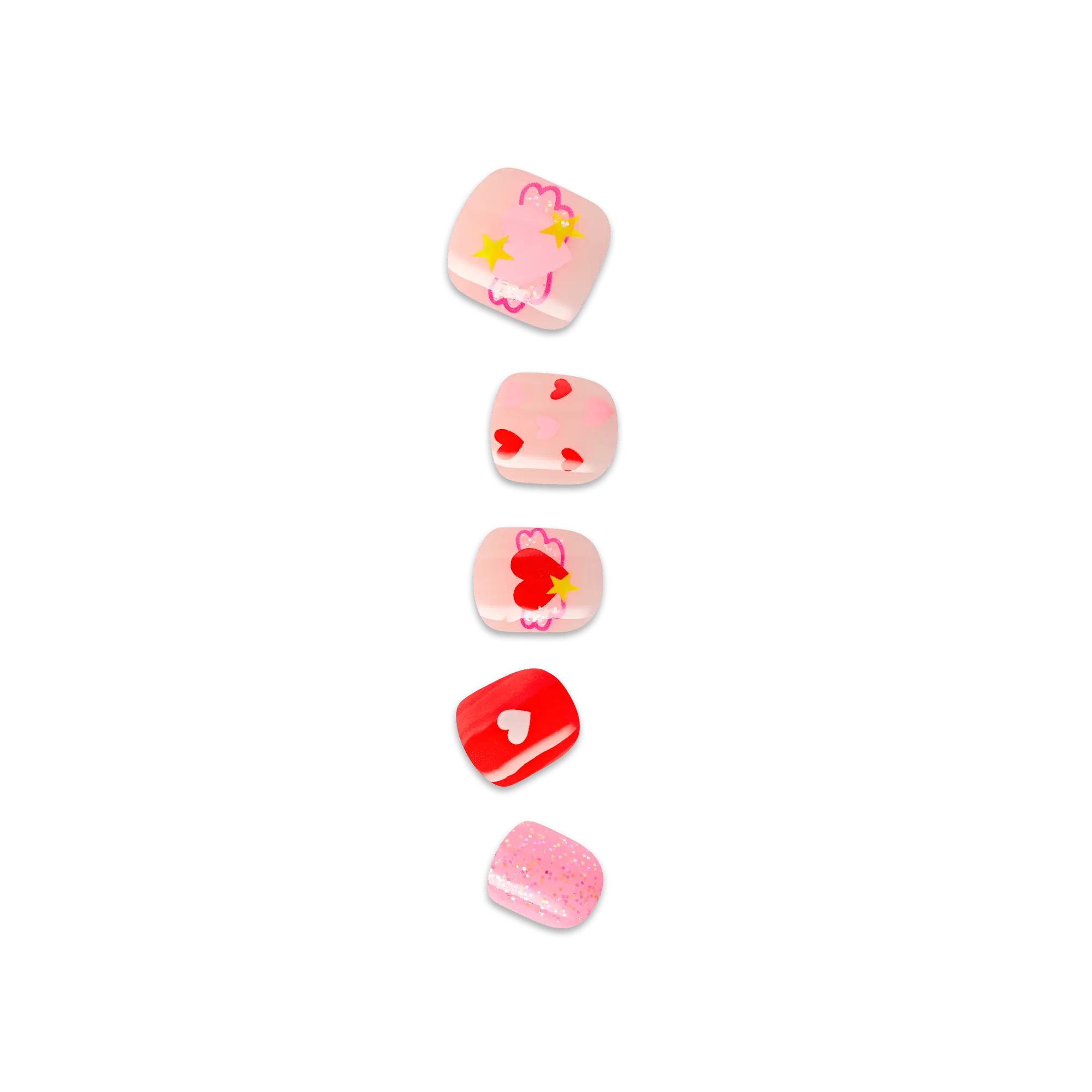 Impress Kids No Glue Fake Press On Nails - Your Smile | Design, Multicolor, Kids, Squoval, Manicure