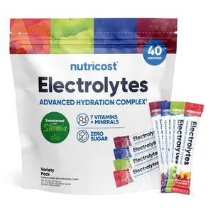 Nutricost Electrolytes Hydration Stick Packs (40 Pack)