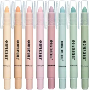 Bible Highlighters and Pens No Bleed, 8 Pack Assorted Colors Gel Highlighters Set, Cute Bible Markers Study Journaling School Supplies & Accessories (Pastel)