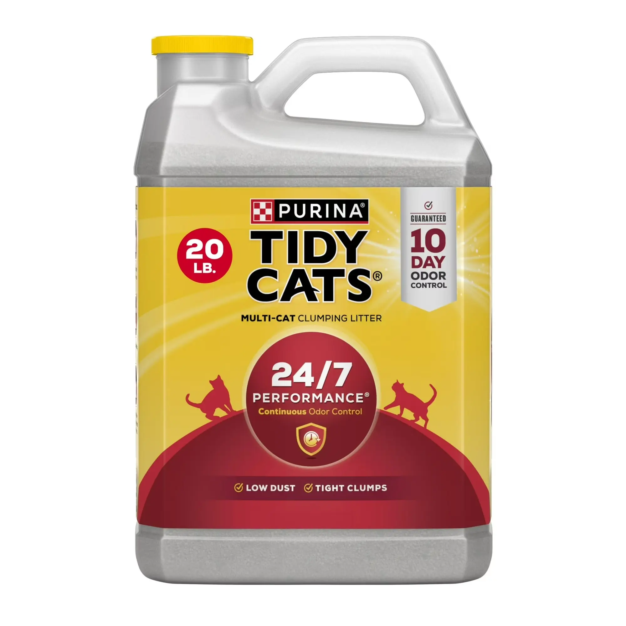 Tidy Cats Clumping Litter, 247 Performance Multi-Cat Formula, 20-lb Bag