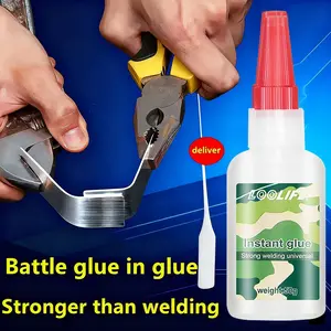 2-Pack Super Glue, Cyanoacrylate Universal Adhesive, Multi Purpose Glue, Quick-Drying, High-Strength, Ideal for Shoes, Ceramics, Metal, Plastic, Wood, Leather, Glass