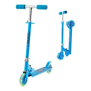 VEVOR Kick Scooter for Kids Ages 8+, Teens Adults, 2 - Wheel Toddler Scooter with Adjustable Height Handlebar, Wide Anti - Slip Deck, Foldable Lightweight Frame for Boys Girls up to 220 lbs, BlueVEVOR Super Brand Day