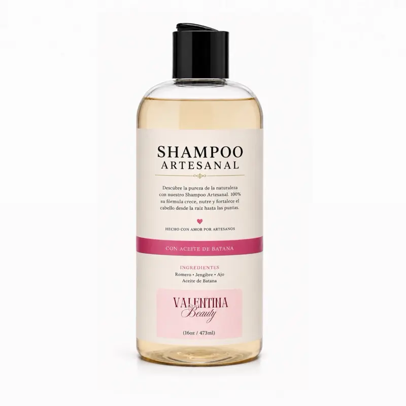 VALENTINABEAUTY HAIR SHAMPOO ARTESANAL CAÍDA DE CABELLO Y CRECIMIENTO