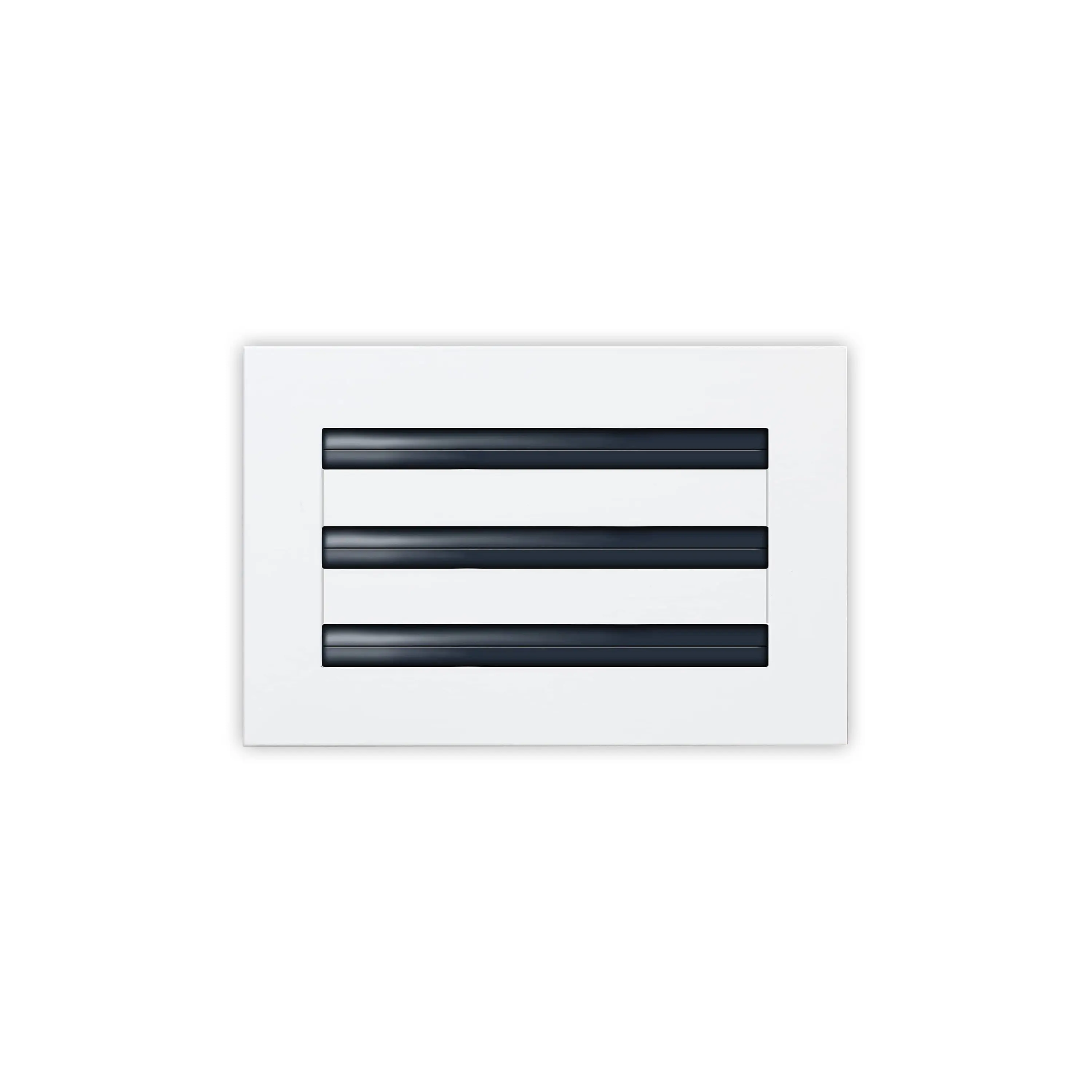 BUILDMART - 10x6 White Modern AC Vent Cover - Decorative Aluminum Air Vent - Standard Linear Slot Diffuser - Heating and Cooling Register Grille for Ceiling, Walls & Floors