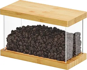 SpaceAid Bamboo Food Storage Containers with Airtight Lids