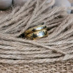 Custom Engraved Ring - Gold Ring - Name Ring - Custom Ring
